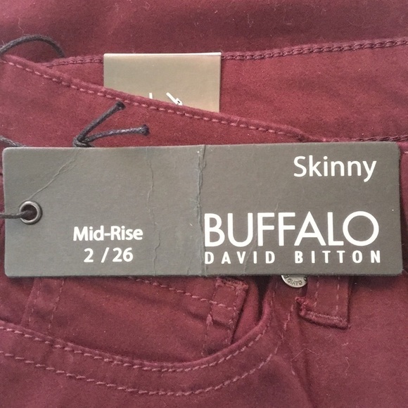 𝅺❤️BUFFALO❤️DAVID Bitton ladies mid-rise size 2/26 - Picture 10 of 10